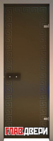 Дверь для хамам (бронза матовое)