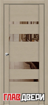 Дверь межкомнатная UniLine 30013 SoftTouch кремовый soft touch остекленная