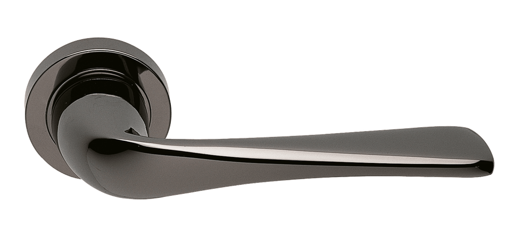 Дверные ручки MORELLI Luxury LEMANS NIN Цвет - Черный никель