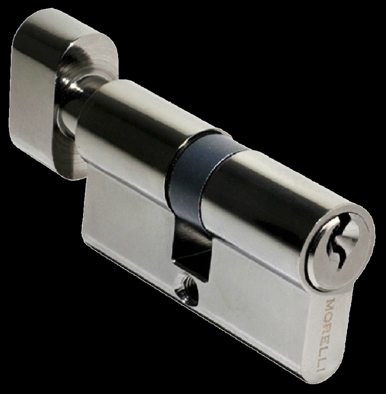 Ключевой цилиндр MORELLI с поворотной ручкой (60 мм) 60CK BN Цвет - Черный никель